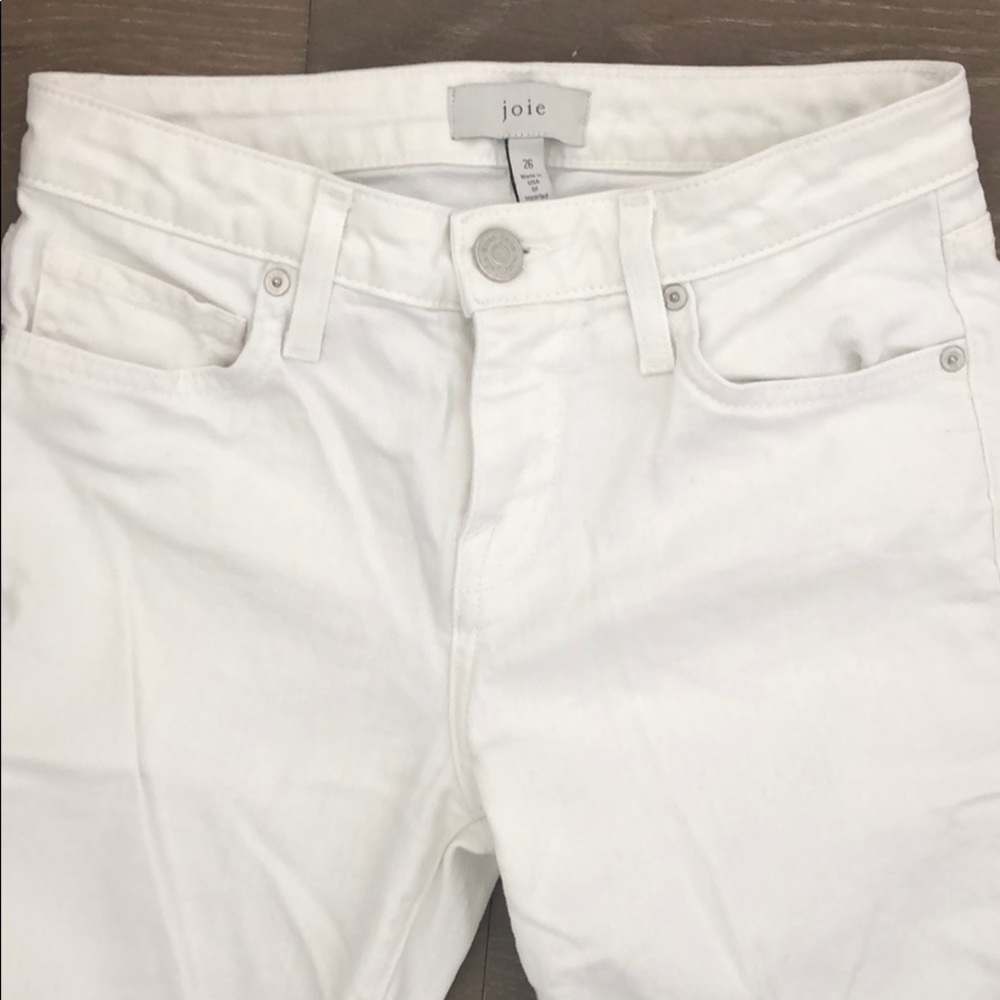 Joie white skinny jeans